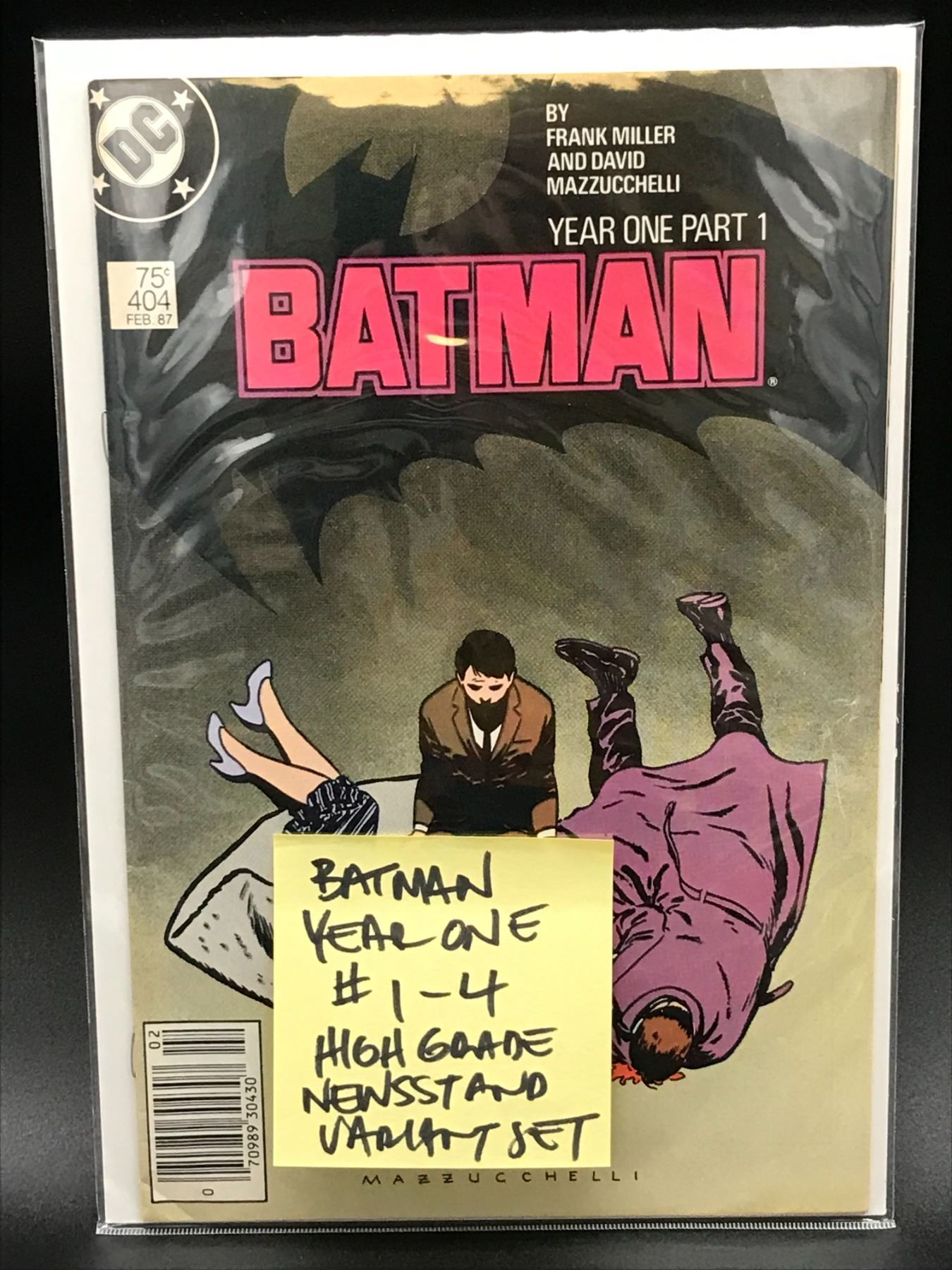 DC COMICS BATMAN YEAR ONE PART 1 NEWSTAND VARIANT Dc comics batman year one part 1 newstand variant