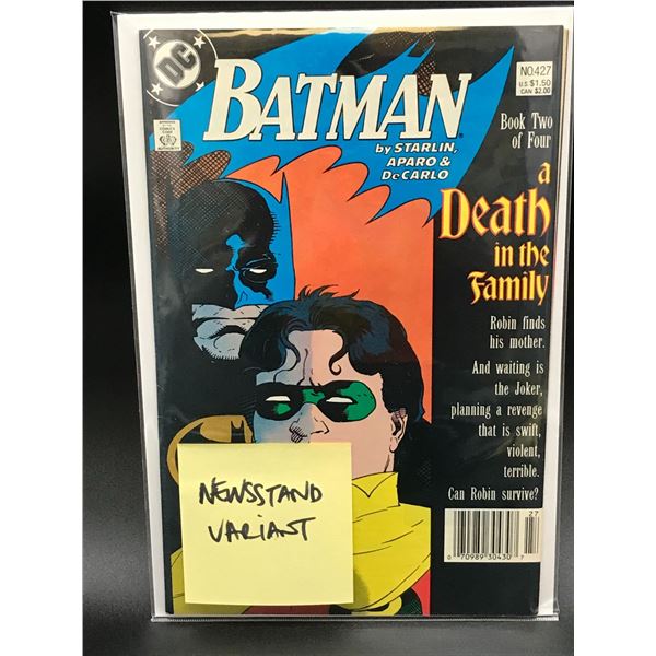 DC COMICS BATMAN DEATH IN THE FAMILY #427