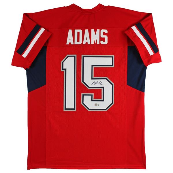 DAVANTE ADAMS SIGNED FRESNO STATE FOOTBALL JERSEY (BECKETT COA)