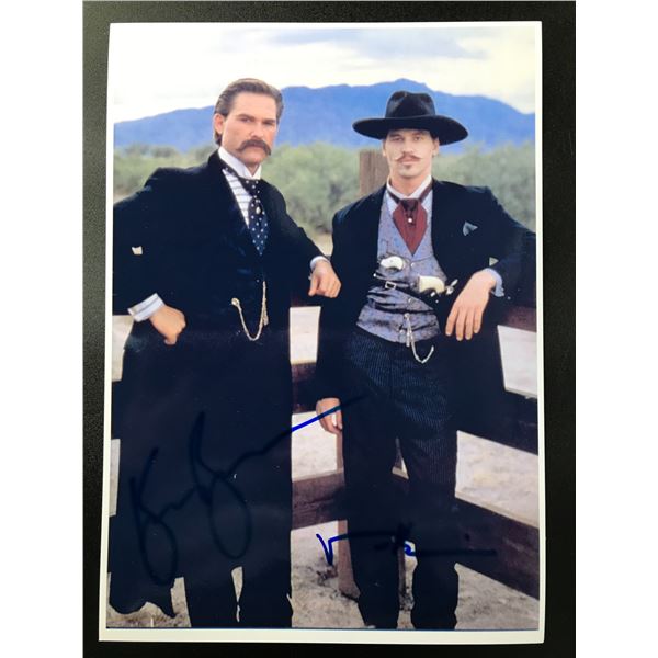 VAL KILMER AND KURT RUSSELL SIGNED UNTOUCHABLES 8 X 10 (RA COA)