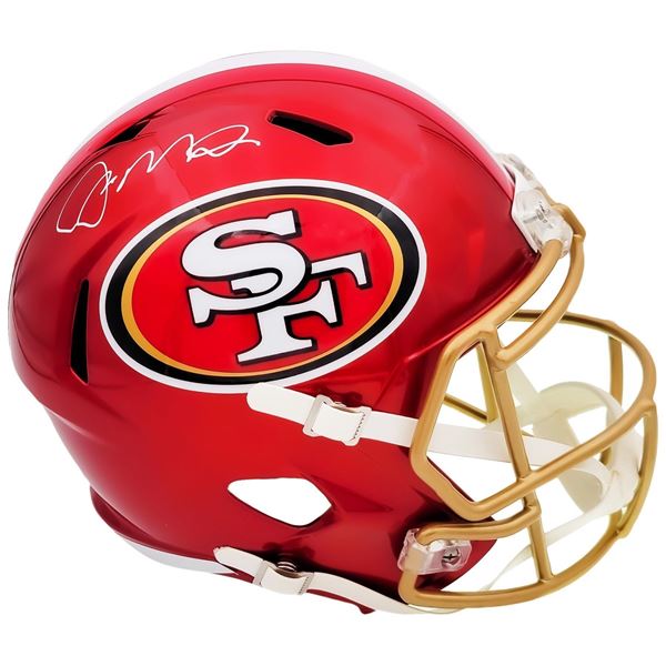 JOE MONTANA SIGNED SAN FRANCISCO 49ERS FULL SIZE SPEED HELMET (BECKETT COA)