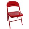 Image 3 : BOB KNIGHT SIGNED METAL FOLDING CHAIR (JSA COA)