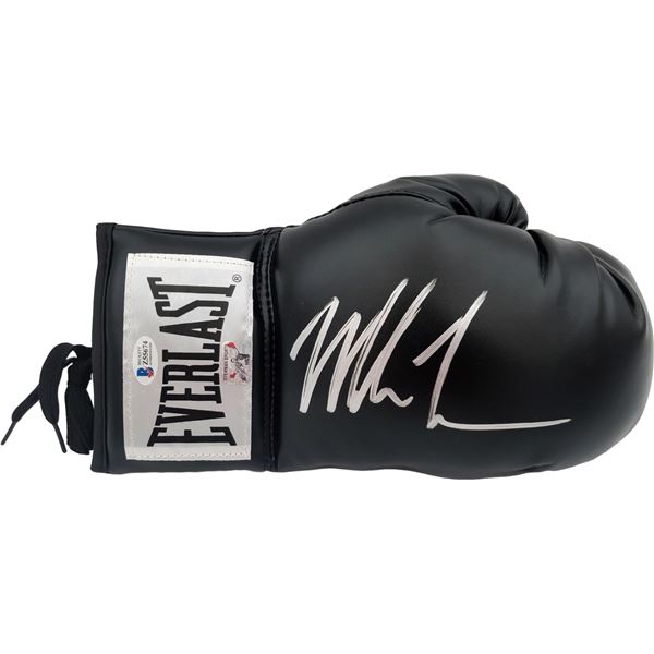 MIKE TYSON SIGNED BLACK EVERLAST BOXING GLOVE (BECKETT COA)