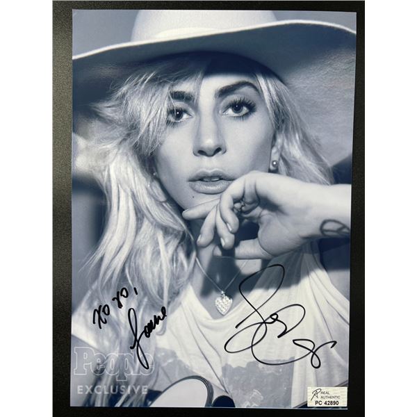 LADY GAGA SIGNED 8 X 10 (RA COA)