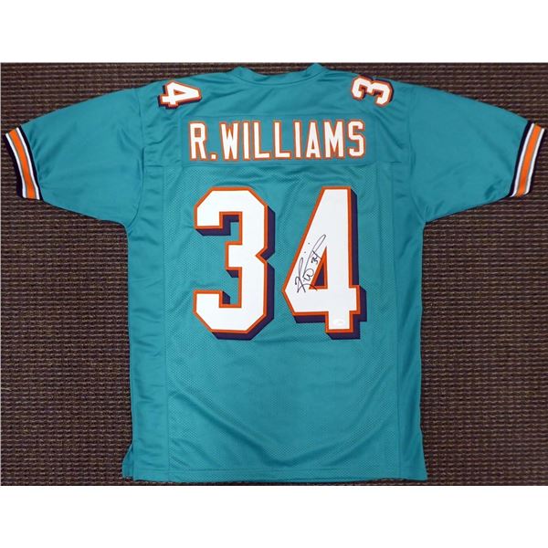 RICKY WILLIAMS SIGNED MIAMI DOLPHINS JERSEY (JSA COA)