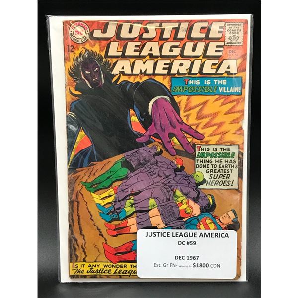 DC COMICS JUSTICE LEAGUE OF AMERICA #59