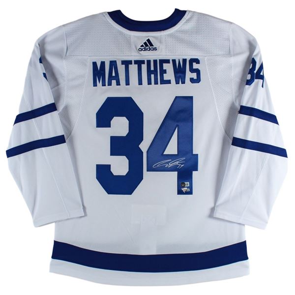 AUSTON MATTHEWS SIGNED TORONTO MAPLE LEAFS ADIDAS PRO JERSEY (FANATICS COA)