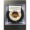 Image 1 : ELIAS PETTERSSON SIGNED VANCOUVER CANUCKS HOCKEY PUCK (GCG COA)