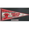 Image 2 : CHICAGO BULLS 1991-92 CUSTOM FRAMED TEAM SIGNED PENNANT (JORDAN, PIPPEN?) BECKETT LOA
