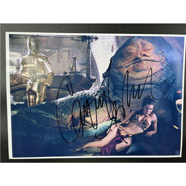 CARRIE FISHER SIGNED STAR WARS 8 X 10 (RA COA)