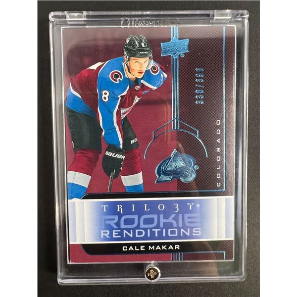 2019-20 UPPER DECK TRILOGY ROOKIE RENDITIONS CALE MAKAR (338/399)