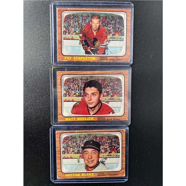 1966-67 TOPPS HOCKEY CARD LOT