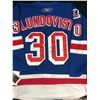 Image 1 : HENRIK LUNDQUIST SIGNED NEW YORK RANGERS REEBOK JERSEY