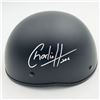 Image 2 : CHARLIE HUNNAM SIGNED SONS OF ANARCHY BIKERS HELMET (FROZEN POND COA)