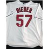 Image 1 : SHANE BIEBER SIGNED CLEVELAND INDIANS MAJESTIC JERSEY (BECKETT COA)