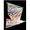 Image 1 : MINT CONDITION VINTAGE NHL PENNANTS LOT IN CASES