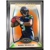 Image 1 : 2012 TOPPS PLATINUM ORANGE RUSSELL WILSON ROOKIE CARD