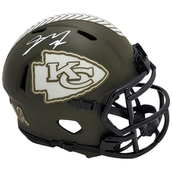 SKYE MOORE SIGNE KC CHIEFS MINI HELMET (BECKETT COA)