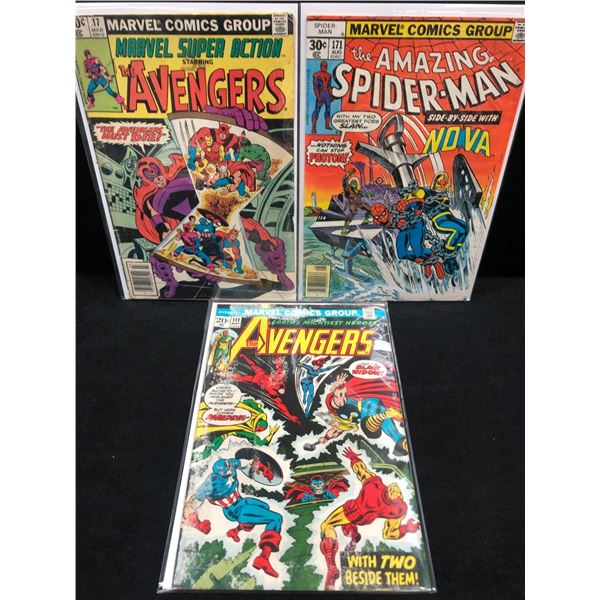 MARVEL COMICS BRONZE AGE COMIC LOT (AVENGERS/THE AMAZING SPIDER-MAN)