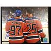 Image 1 : CONNOR MCDAVID AND DARNELL NURSE SIGNED EDMONTON OILERS 8 X 10 (GCG COA)