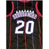 Image 1 : DAMON STAUDAMIRE SIGNED TORONTO RAPTORS JERSEY (JSA COA)