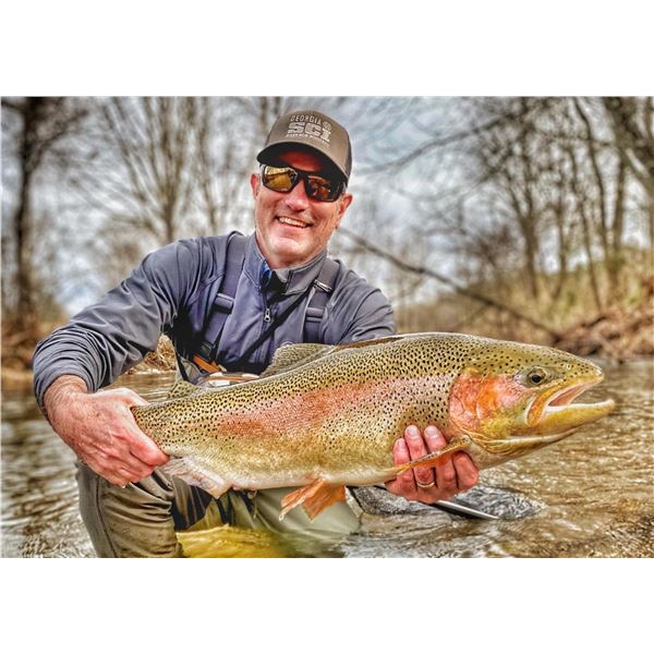 Full Day Fly Fishing Trip for Two People in North Georgia with Headwaters on the Soque – Overnight L