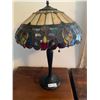 Image 2 : Two Matching Bedside Tables 22" Long x 16" Wide x 26" Tall Plus a Tiffany Style Lamp 24" Tall