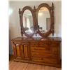 Image 1 : Huge Quality Dresser With Double Mirror 76" Tall x 66" Long x 20" Deep