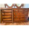 Image 3 : Huge Quality Dresser With Double Mirror 76" Tall x 66" Long x 20" Deep
