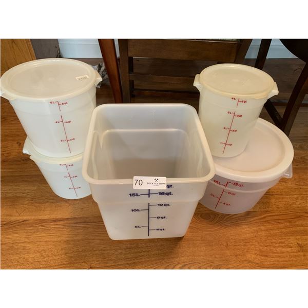 Commercial Restaurant Measuring Containers Lot - Beck Auctions Inc.