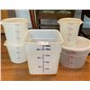 Image 2 : Commercial Restaurant Measuring Containers Lot