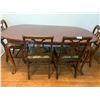 Image 3 : Ornate Wooden Dining Room Table With Four Chairs 68" Long x 38" Wide x 30" Tall