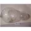 Image 2 : 2 x Crackled Glass Orb Lights