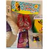 Image 2 : Assortment of Children's Items - Plushies, McDonalds Japanese Barbie, Crayons, Shoes, and More!
