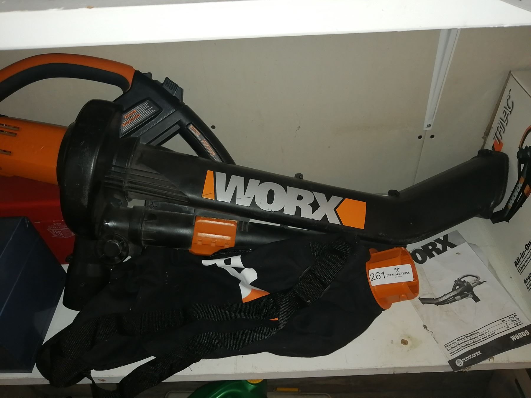 Worx Trivac Blower/Vac/Mulcher Model WG500 Beck Auctions Inc.