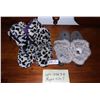 Image 1 : Fuzzy Indoor Boots (Size 7-8) and Manitobah Mukluk Slippers (Size 7)
