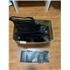 Image 1 : Box of Felt-Lined Hangers and 5 x Danier Leather Skincare Kits