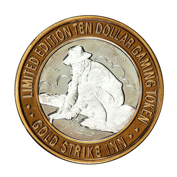 .999 Silver Gold Strike Inn Boulder City, NV $10 Limited Edition Casino Gaming Token