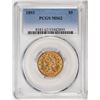 Image 1 : 1893 $5 Liberty Head Half Eagle Gold Coin PCGS MS62