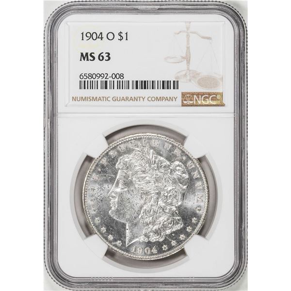 1904-O $1 Morgan Silver Dollar Coin NGC MS63