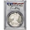 Image 1 : 1987-S $1 Proof American Silver Eagle Coin PCGS PR69DCAM Edmund Moy Signature