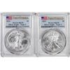 Image 1 : Lot of 2021 Type 1 & Type 2 $1 American Silver Eagle Coins PCGS MS70 First Strike