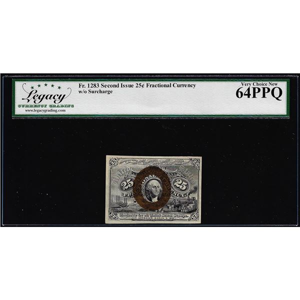 1863 2nd Issue 10 Cents Fractional Currency Note Fr.1283 Legacy Very Choice New 64PPQ