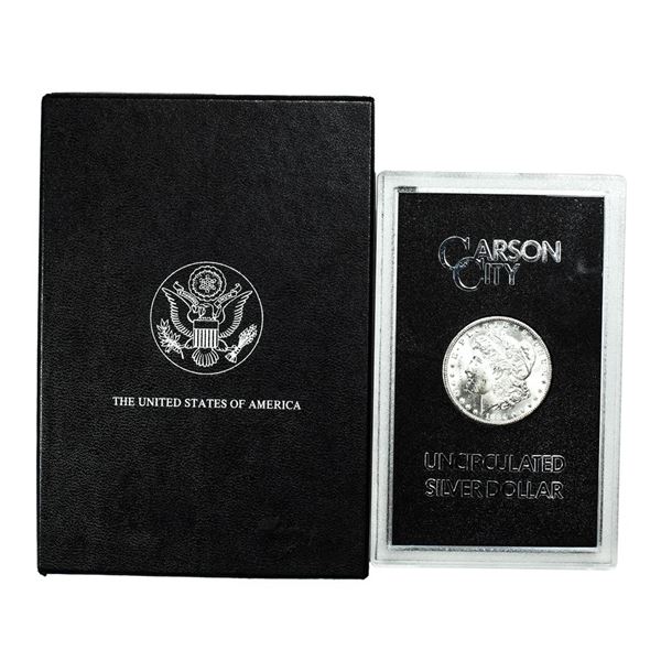 1884-CC $1 Morgan Silver Dollar Coin GSA Hoard Uncirculated w/ Box