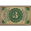 Image 2 : March 3, 1863 Third Issue Three Cents Fractional Currency Note