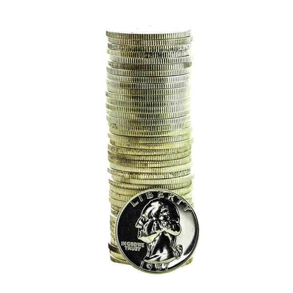 Roll of (40) Proof 1957 Washington Quarter Coins