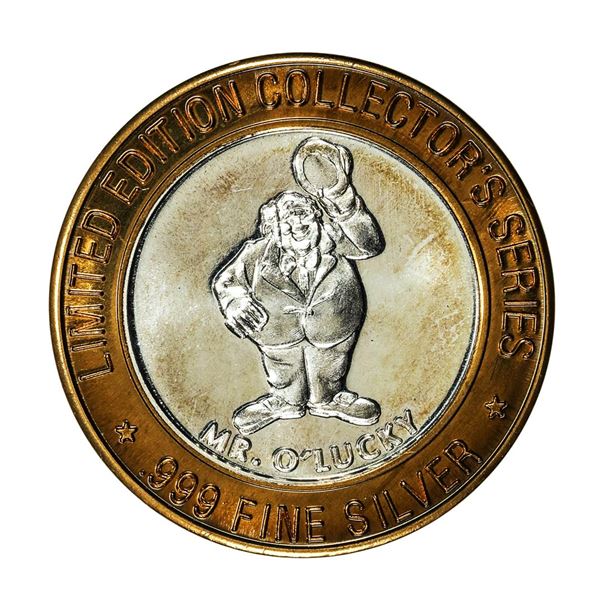 .999 Silver Fitzgeralds Casino & Hotel Tunica, MS $10 Limited Edition Gaming Token