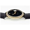 Image 7 : Rolex Men's Two Tone Diamond Black Onyx Datejust Wristwatch with Leather Band