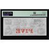Image 2 : 1850s-60s $5 Salmon Falls Bank Obsolete Note NH310G14a PMG Choice Uncirculated 63