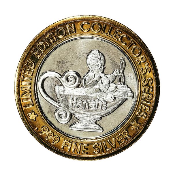 .999 Silver Harrah's Casino Tunica, MS $10 Casino Limited Edition Gaming Token
